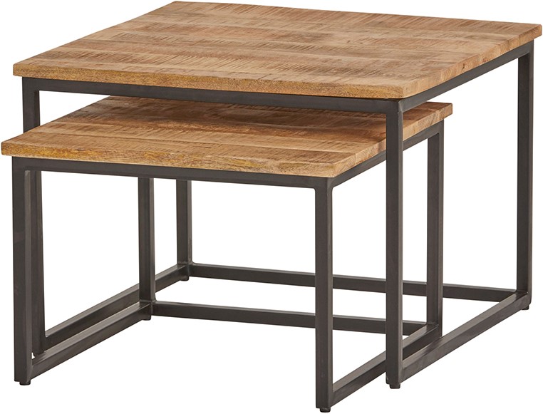 Nijwie MySons Cuba vierkante salontafel, set van 2, medium - Best Seller Collection