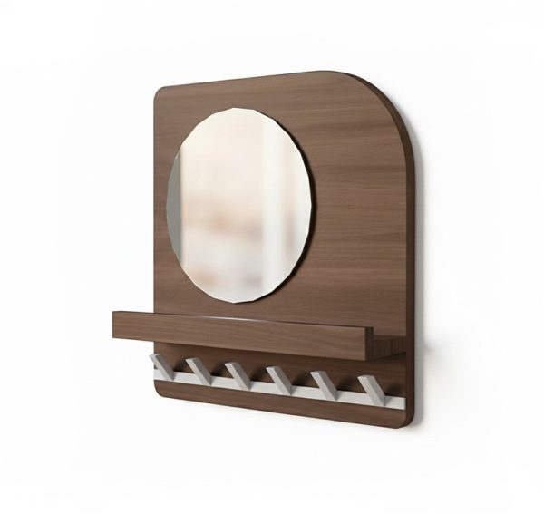 Nijwie MySons Curaçao kapstok 45 met spiegel en 6 haken - Welcome Home Collection