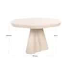 Richmond Interiors indoor/outdoor eettafel Urban Bloom 140 cm sandstone
