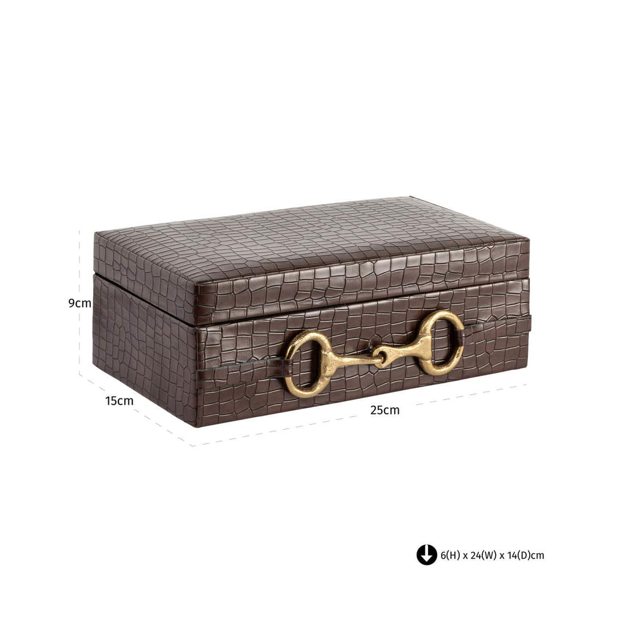 Richmond Interiors Opbergdoos Rex dark brown large