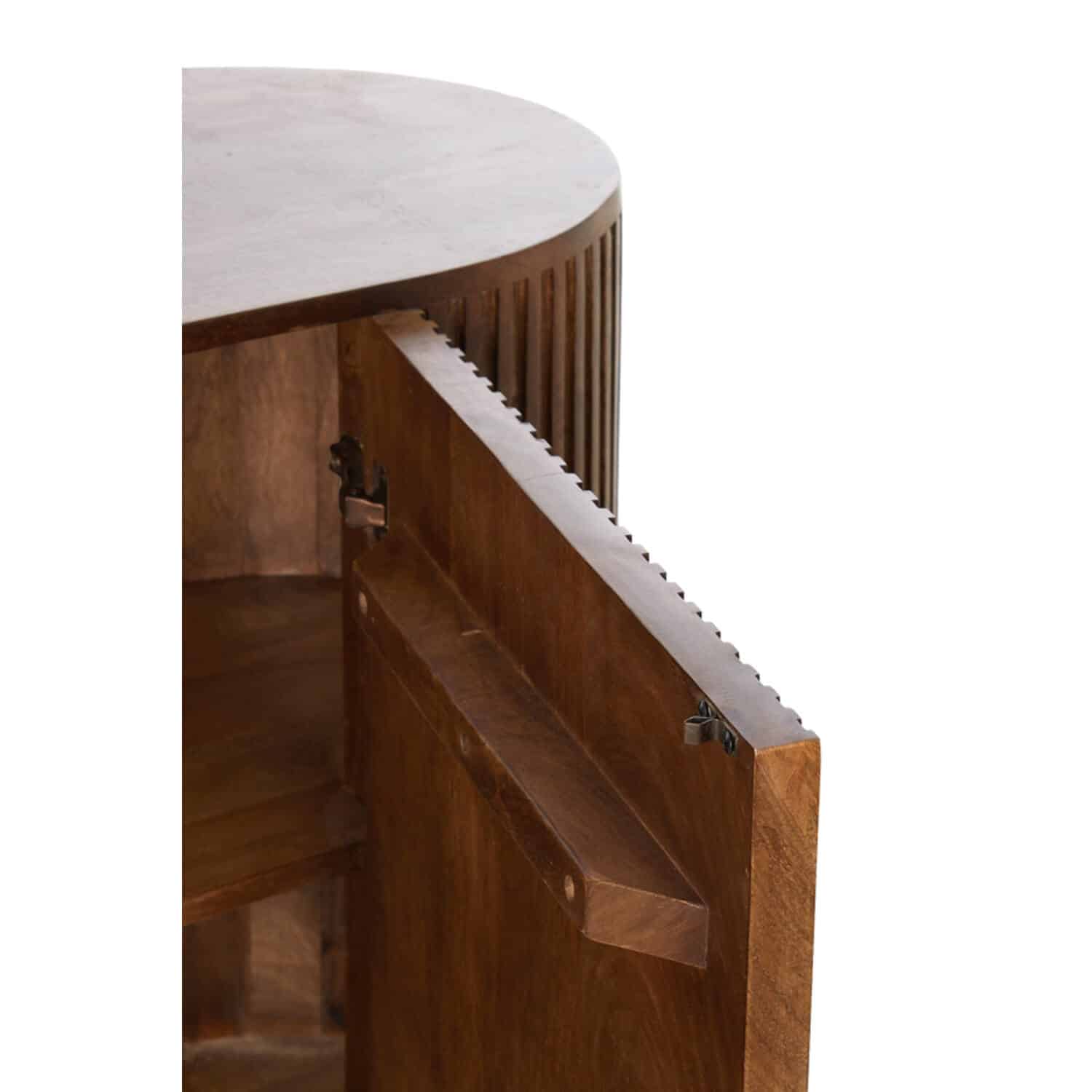 detailfoto Light & Living Kast 140x40x78 cm DUMOSI hout donker bruin