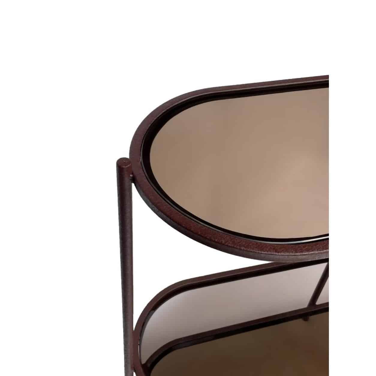 detailfoto Livingfurn Brix Jill Burgundy 90cm