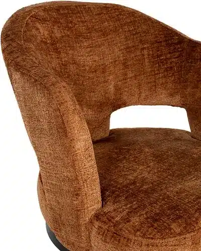 detailfoto Nijwie MySons Friso armstoel - draaipoot 360 - Solo - Brandy 272 - Unique Collection