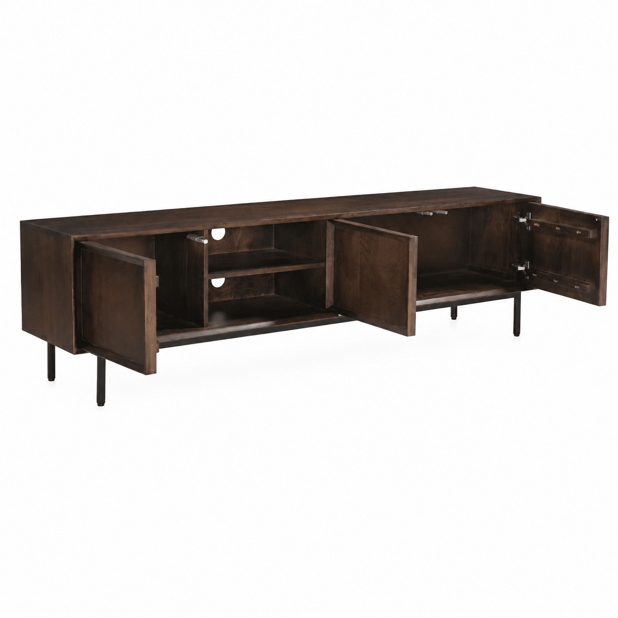 detailfoto tv meubel Livingfurn Ravenstein Brown 180cm