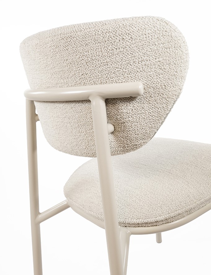 Nijwie MySons Didi eetkamerstoel - Beige frame - Gear - Shell 196 - Unique Collection