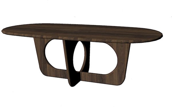 Nijwie MySons Eetkamertafel 160, Mango Brown Walnut - Aquarius Table Collection