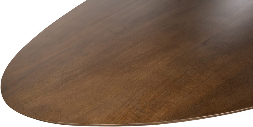 Nijwie MySons Eetkamertafel 190, ovaal, poot Black, Mango Brown Walnut - Scorpio Table Collection