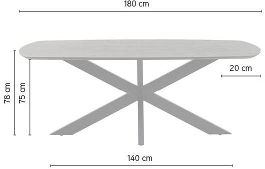 Nijwie MySons Eetkamertafel deens ovaal 180, Mango Brown Walnut - Akagi Table Collection