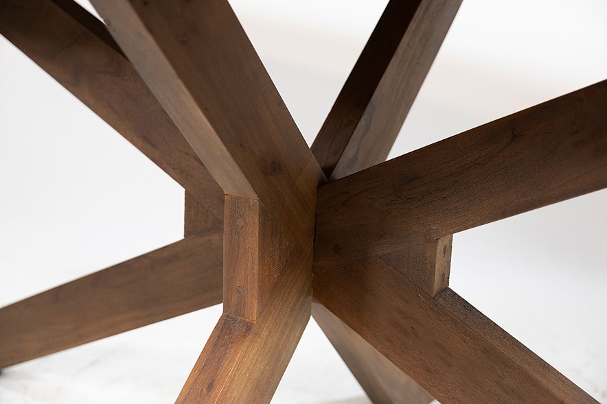 Nijwie MySons Eetkamertafel 200, Acacia Marron Brown - Capricorn Table Collection