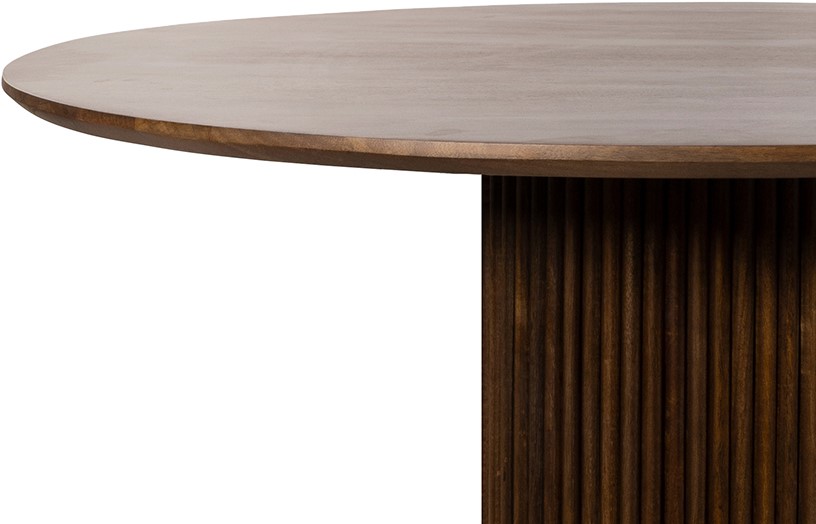 Nijwie MySons Eetkamertafel Ø120, Mango Brown Walnut - Congo Table Collection