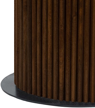 Nijwie MySons Eetkamertafel Ø120, Mango Brown Walnut - Congo Table Collection