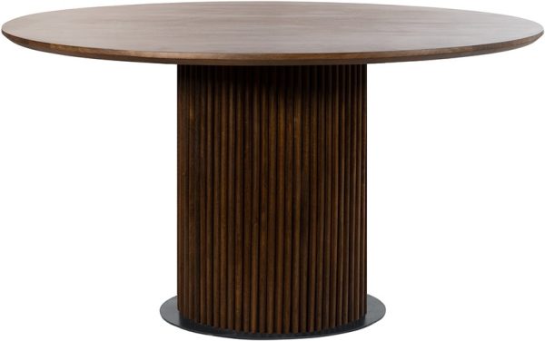 Nijwie MySons Eetkamertafel Ø120, Mango Brown Walnut - Congo Table Collection
