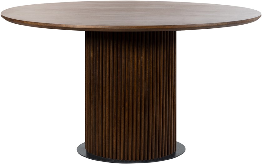 Nijwie MySons Eetkamertafel Ø120, Mango Brown Walnut - Congo Table Collection