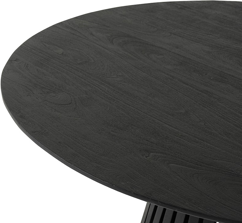 Nijwie MySons Eetkamertafel Ø130, Acacia Black - Burundi Table Collection