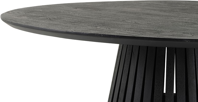 Nijwie MySons Eetkamertafel Ø130, Acacia Black - Burundi Table Collection