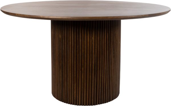 Nijwie MySons Eetkamertafel Ø140, Mango Brown Walnut - Congo Table Collection