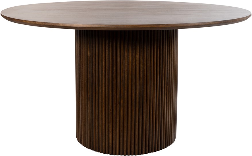 Nijwie MySons Eetkamertafel Ø140, Mango Brown Walnut - Congo Table Collection