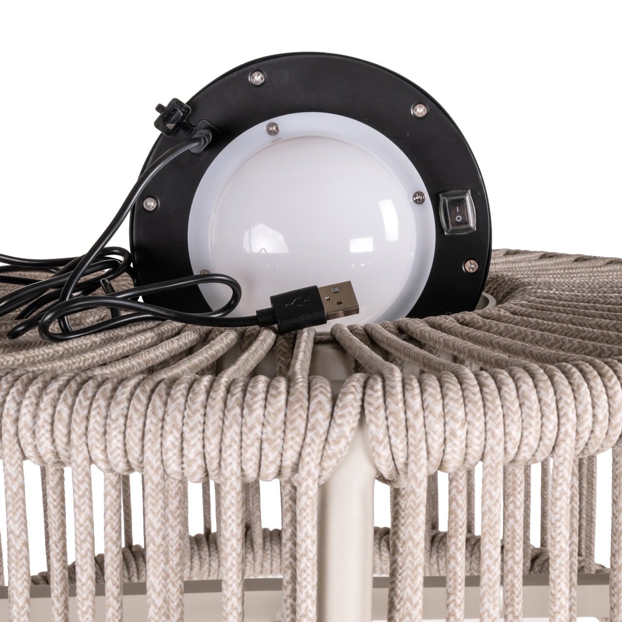 Richmond Interiors Buiten vloerlamp Lunar light beige