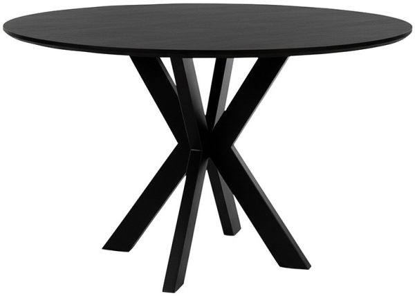 Nijwie MySons Eetkamertafel Ø120, Acacia Black - Tokio Table Collection
