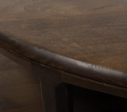 Nijwie MySons Bijzettafel Ø50, H50, Mango Brown Walnut - Jumbo Collection
