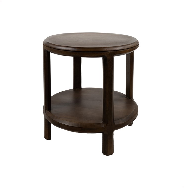 Nijwie MySons Bijzettafel Ø50, H50, Mango Brown Walnut - Jumbo Collection