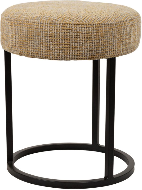 Nijwie MySons Escabel hocker - Ø40 - Coco - Mustard 06 - Unique Collection