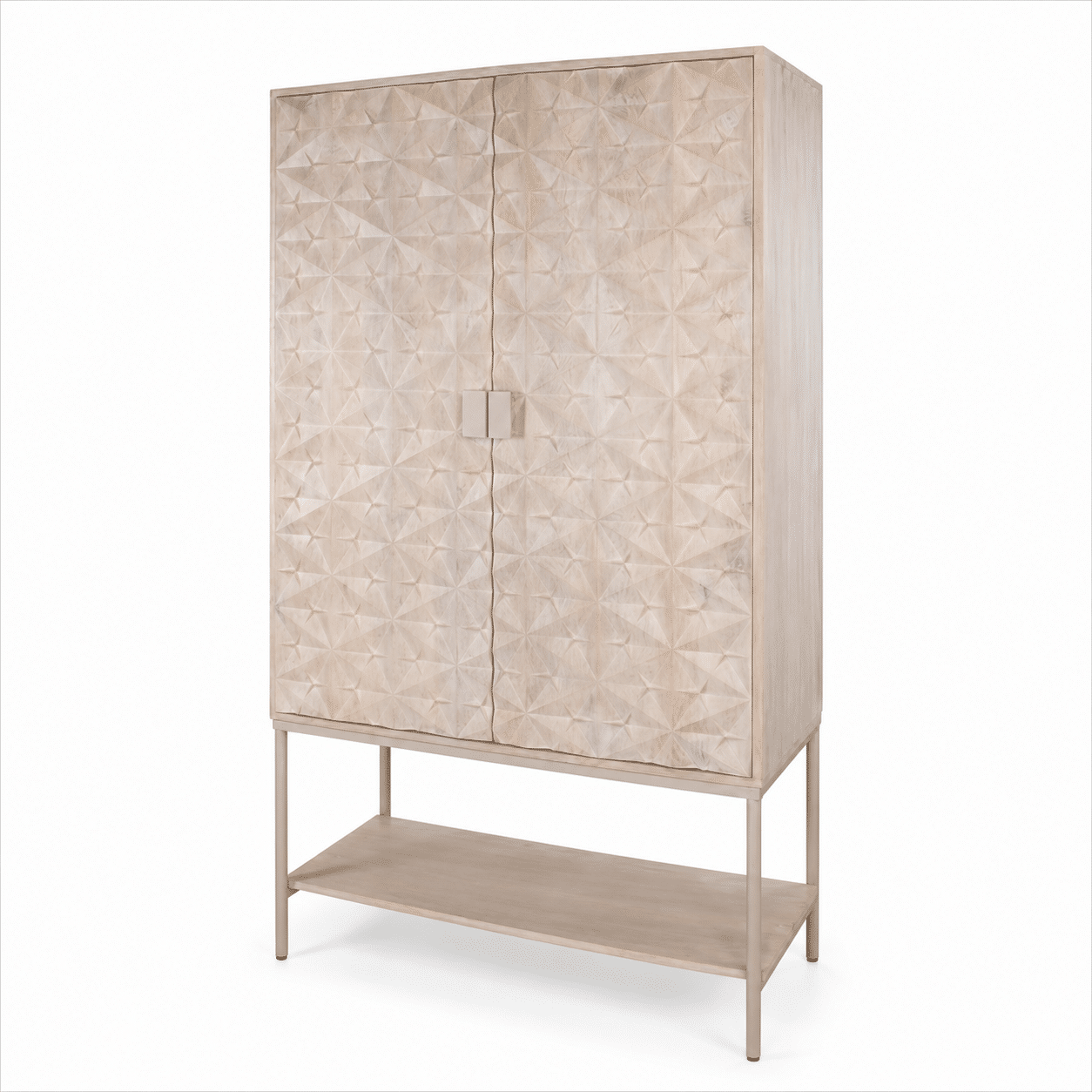 Nijwie MySons Trinity 2-deurs kast met onderplank, Mango Ashblond - Mix & Match Collection