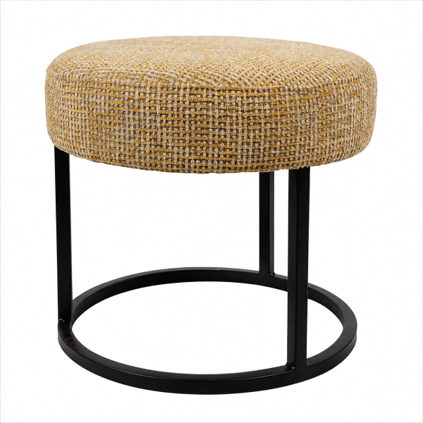 Nijwie MySons Escabel hocker - Ø45 - Coco - Mustard 06 - Unique Collection