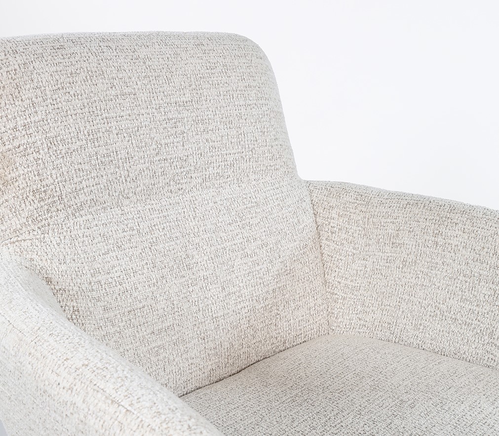 Nijwie MySons Harry armstoel - taupe draaipoot 360 - Present - Champagne 120 - Unique Collection