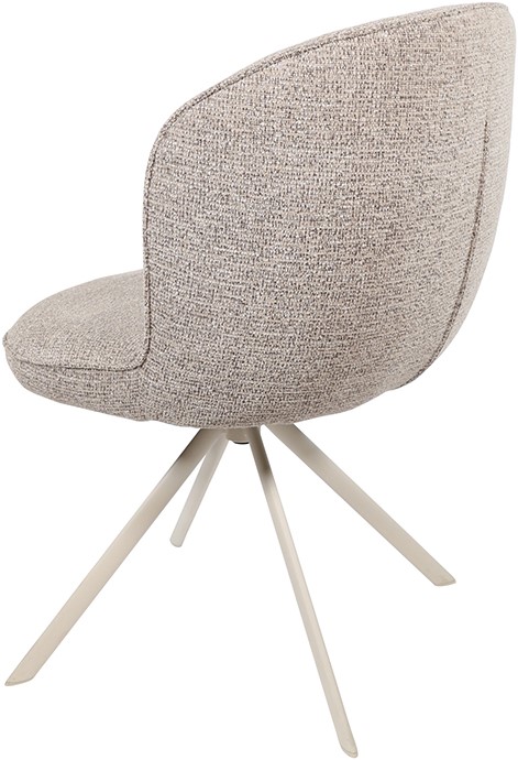 Nijwie MySons Kate eetkamerstoel - off-white draaipoot 360 - Present - Sandy 121 - Unique Collection