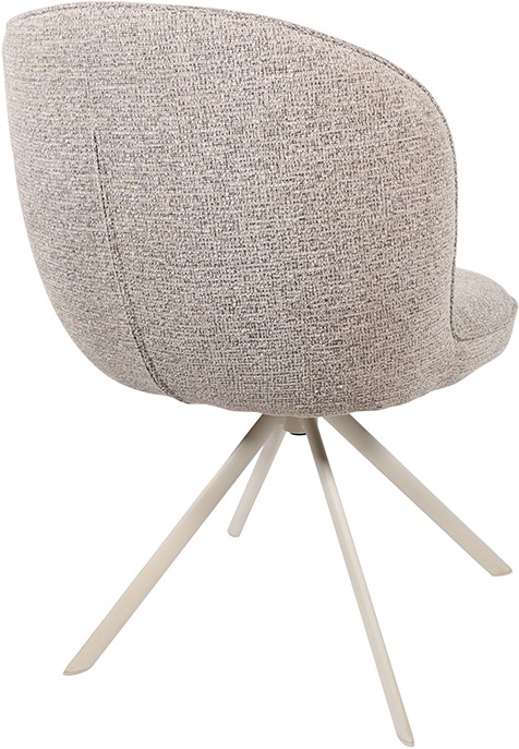 Nijwie MySons Kate eetkamerstoel - off-white draaipoot 360 - Present - Sandy 121 - Unique Collection