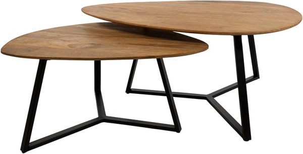Nijwie MySons Keulen salontafel organisch, set van 2, Smooth Natural - Must Have Collection