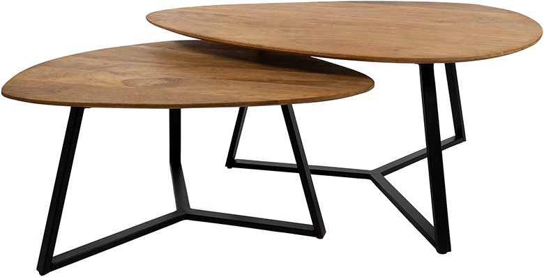 Nijwie MySons Keulen salontafel organisch, set van 2, Smooth Natural - Must Have Collection