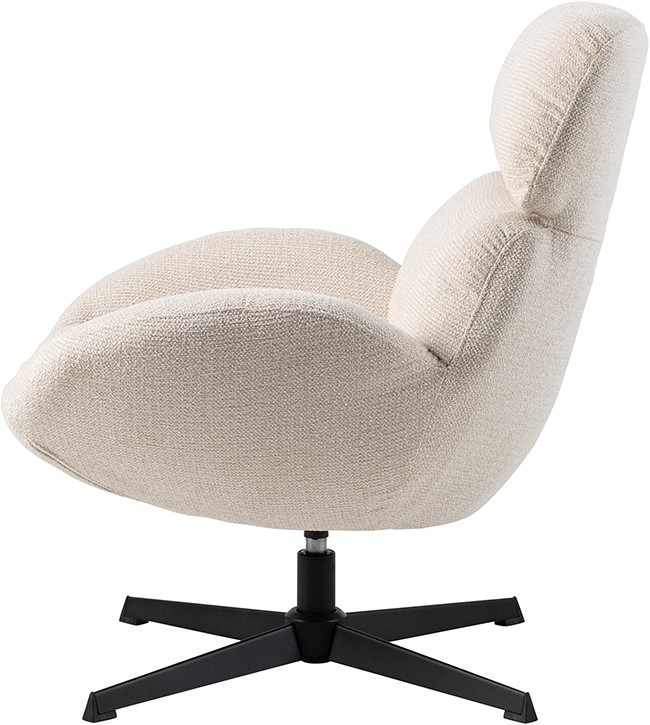 Nijwie MySons King draaifauteuil 360 - Milan - Cream 103 - Unique Collection
