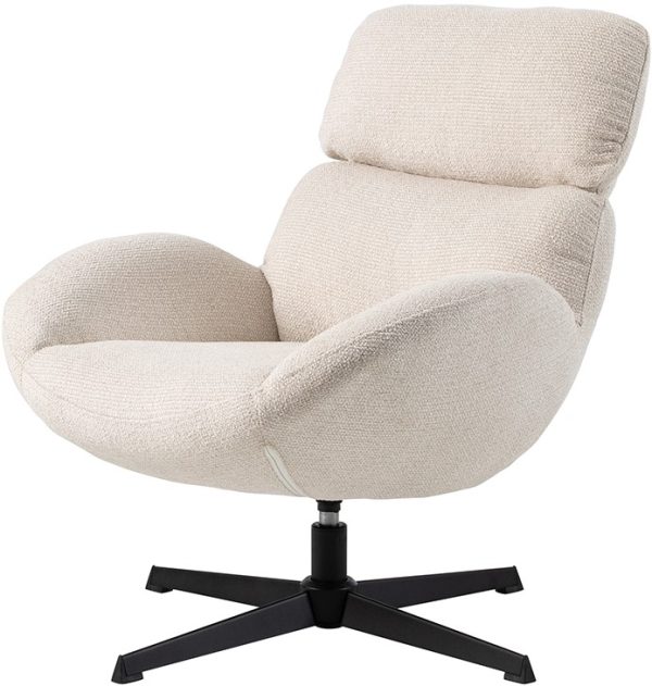 Nijwie MySons King draaifauteuil 360 - Milan - Cream 103 - Unique Collection