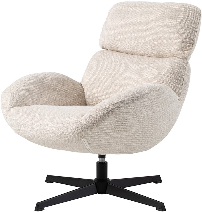 Nijwie MySons King draaifauteuil 360 - Milan - Cream 103 - Unique Collection