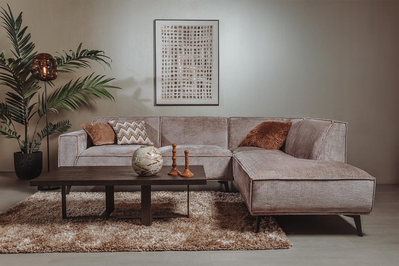 Tower Living Leeds 2 5-AL + Ottoman R - Touch 04 Taupe