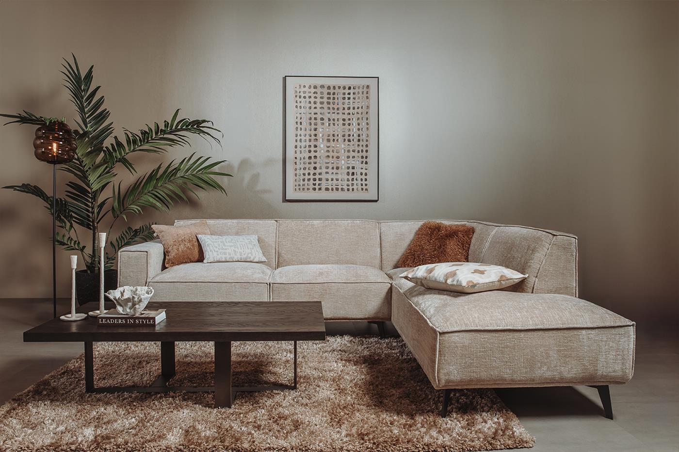 Tower Living Leeds 2 5-AL + Ottoman R - Touch 102 Beige