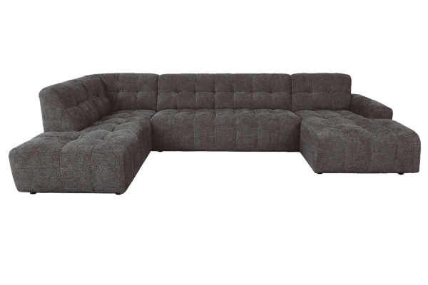 Tower Living Memphis Ottoman L - 3-seater - Chaise R - Haga 16 charcoal