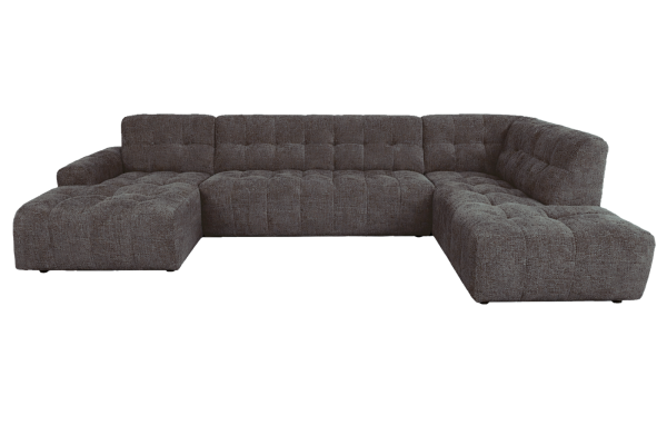 Tower Living Memphis Chaise L - 3-seater - Ottoman R - Haga 16 charcoal
