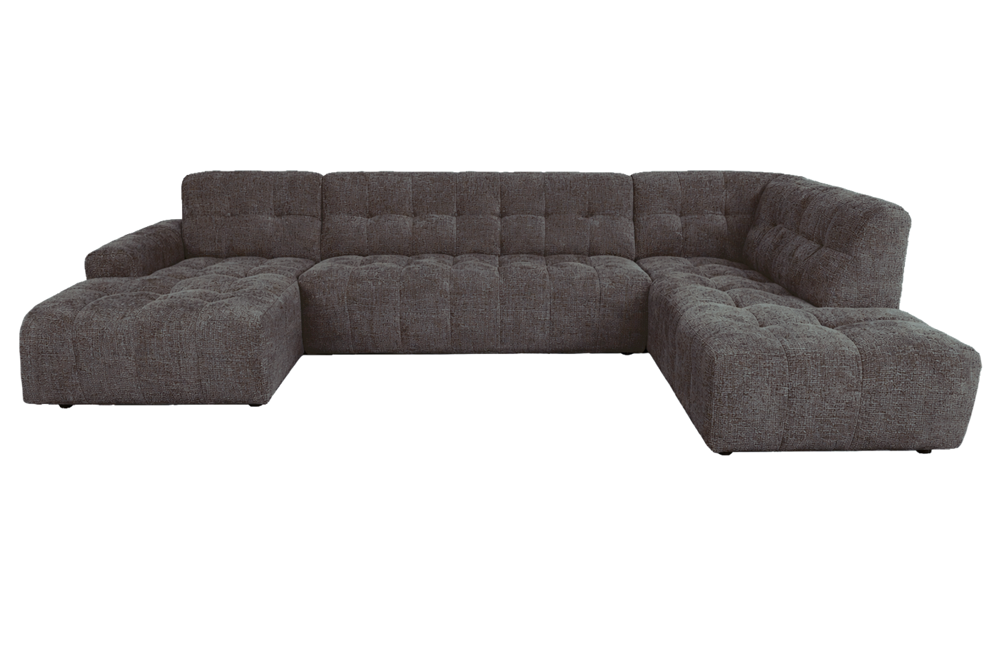 Tower Living Memphis Chaise L - 3-seater - Ottoman R - Haga 16 charcoal