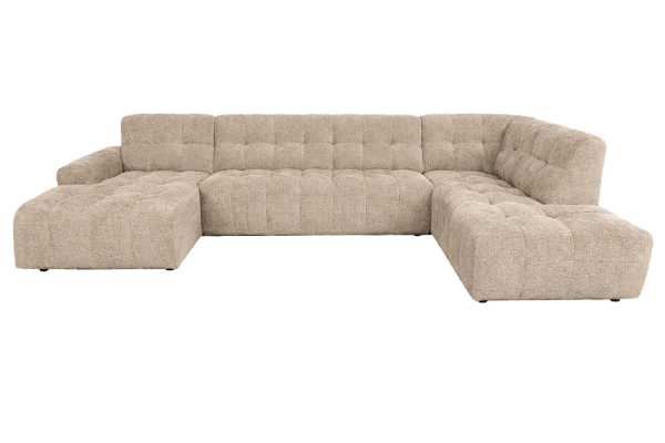 Tower Living Memphis Chaise L - 3-seater - Ottoman R - Haga 30 beige
