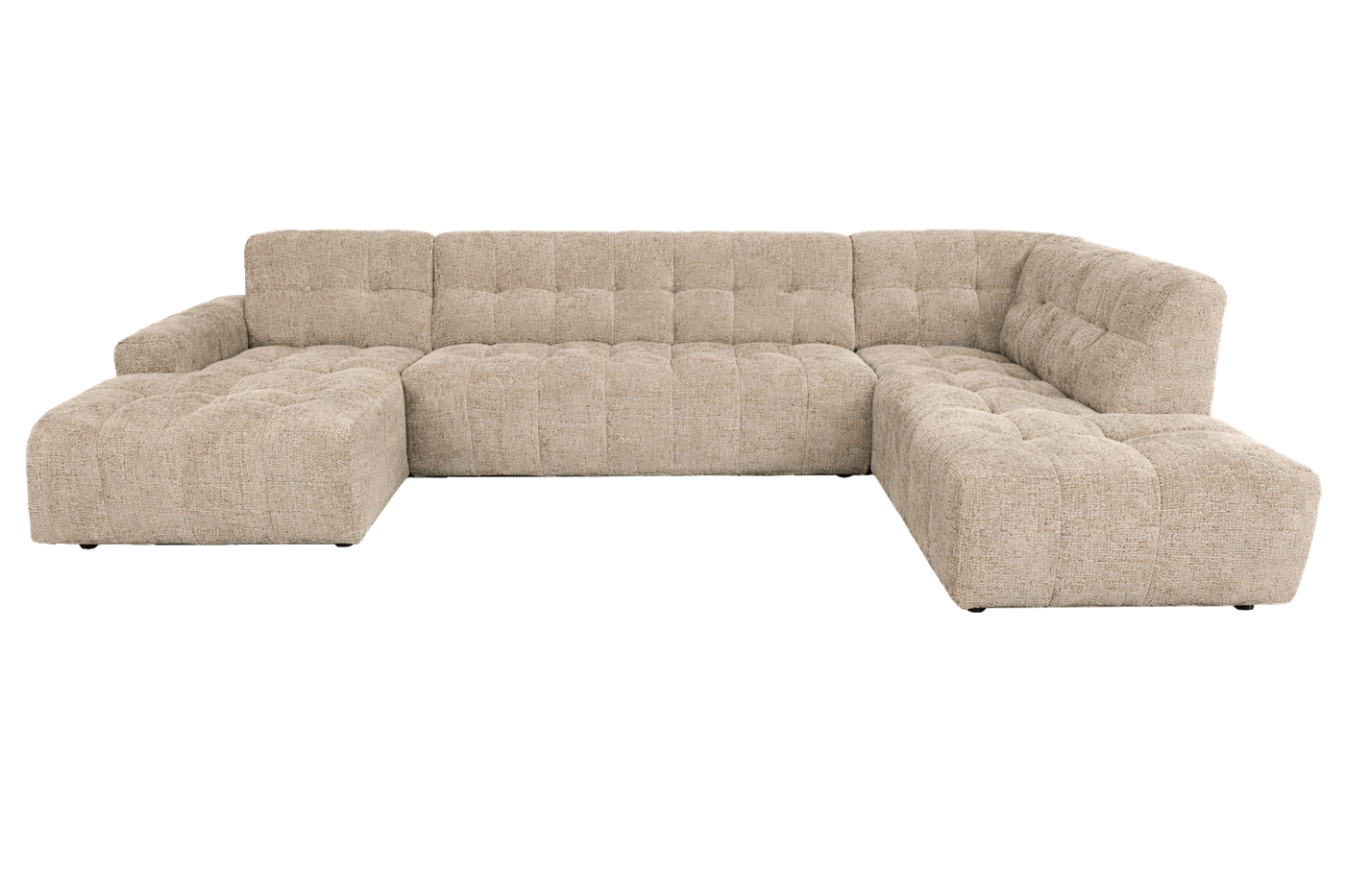 Tower Living Memphis Chaise L - 3-seater - Ottoman R - Haga 30 beige