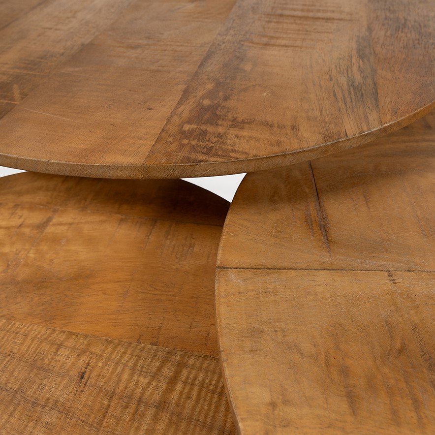 Nijwie MySons München salontafel rond, set van 3, Smooth Natural - Must Have Collection