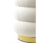 Light & Living Poef 80x40x45 cm LYALL teddy crème+goud