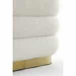 Light & Living Poef 80x40x45 cm LYALL teddy crème+goud