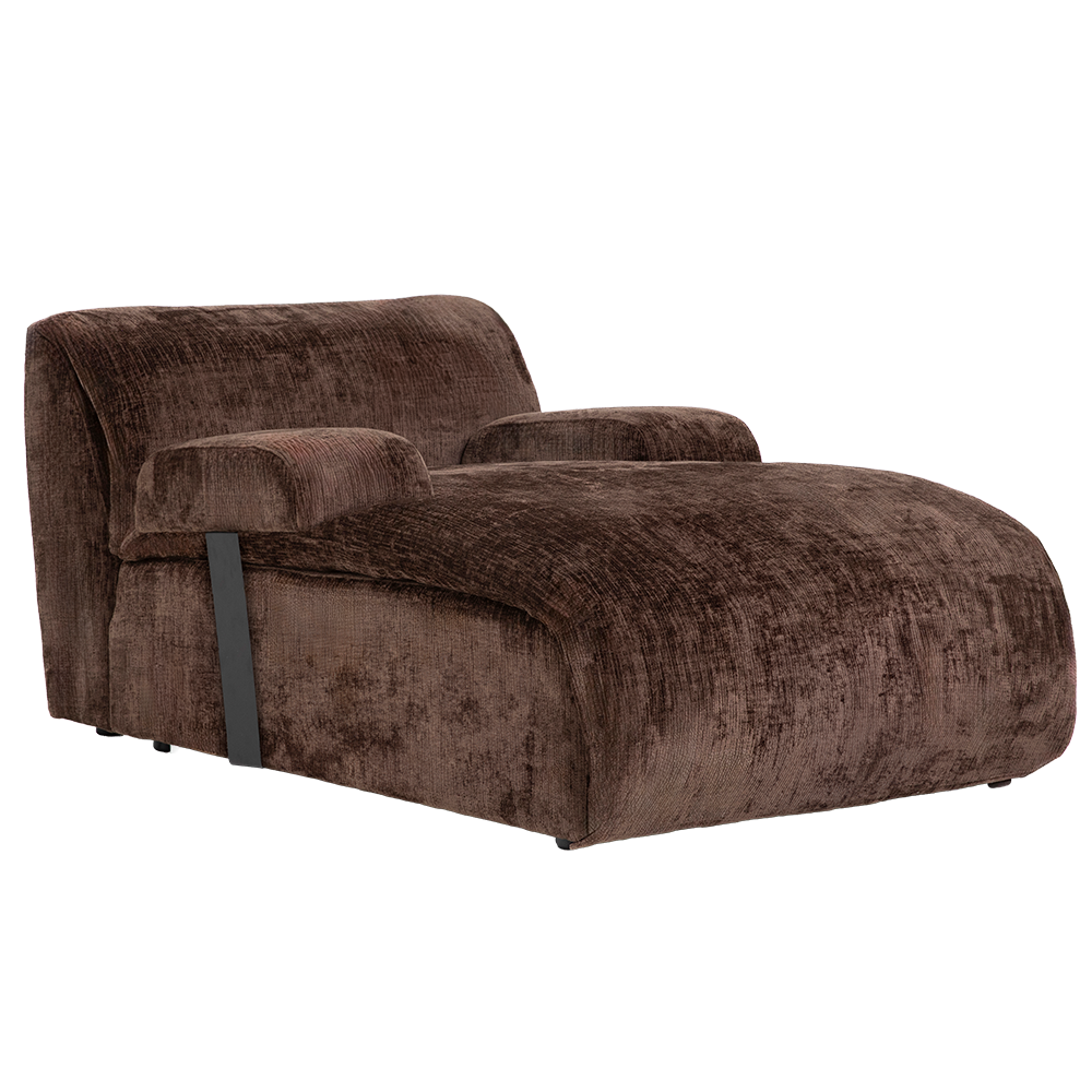 Tower Living Redford Chaise Lounge no arm - Touch 106 brown