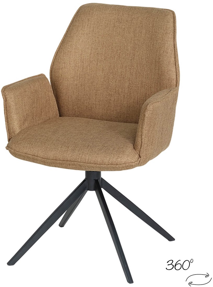 Nijwie MySons Revi eetkamerstoel - draaipoot 360ARS - Lotus Brass 17 - Unique Collection