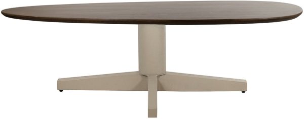 Nijwie MySons Salontafel 130, organisch, poot Beige, Mango Brown Walnut - Taurus Table Collection