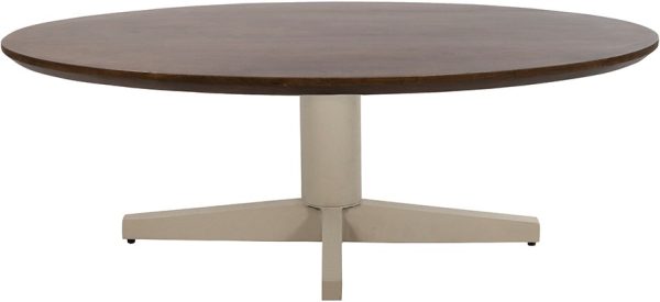 Nijwie MySons Salontafel 130, ovaal, poot Beige, Mango Brown Walnut - Scorpio Table Collection